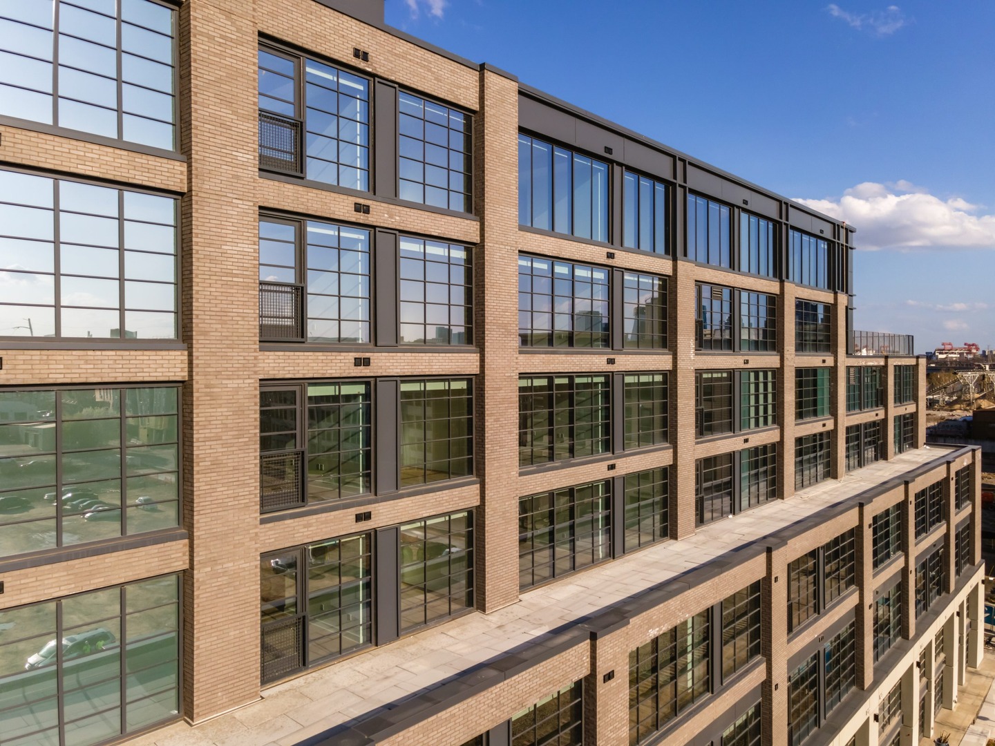 Exterior of Neuhoff Residences luxury apartment in Nashville, TN